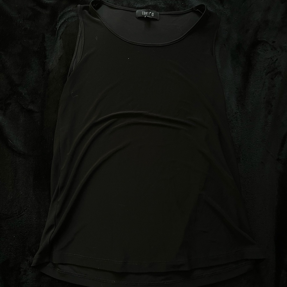 Comfy USA Elegant Black Tank Top